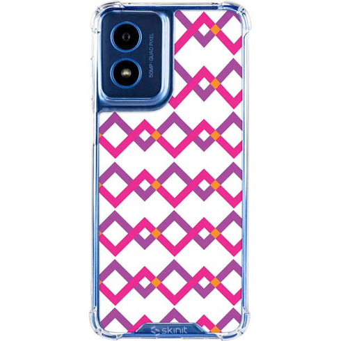 Chevron White Out Moto G 5G (2024) Clear Case